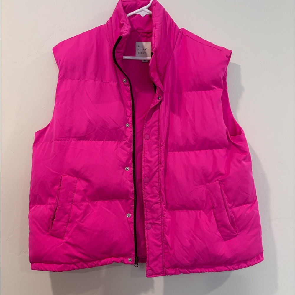 A New Day Fuchsia Puffer Vest